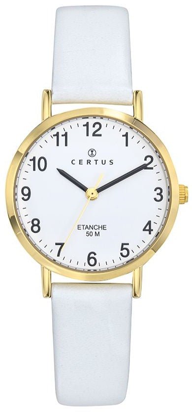 Certus 646587 White Leather Strap - Κοσμηματοπωλείο Goldy