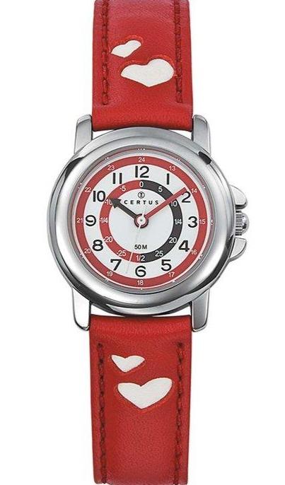 Certus 647451 Kids Red Leather Strap - Κοσμηματοπωλείο Goldy