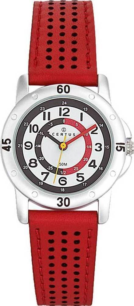 Certus 647493 Kids Red Leather Strap - Κοσμηματοπωλείο Goldy