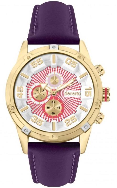 Decerto D5052-36 Allure Purple Leather Strap - Κοσμηματοπωλείο Goldy