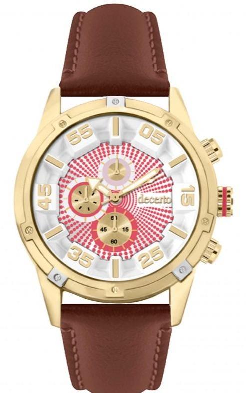 Decerto D5052-38 Allure Brown Leather Strap - Κοσμηματοπωλείο Goldy