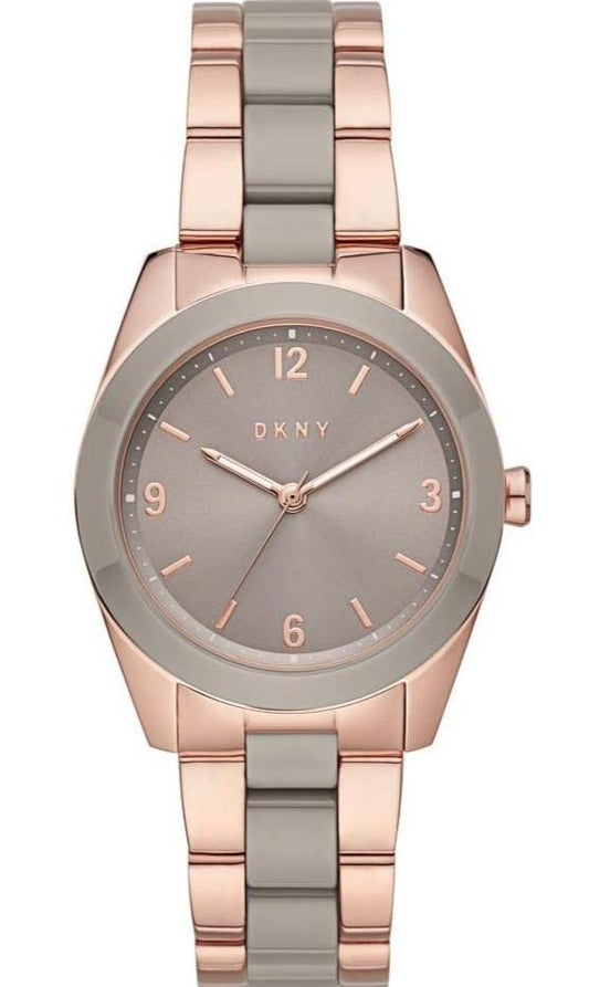 DKNY NY2906 Nolita Crystals Two Tone Stainless Steel Bracelet - Κοσμηματοπωλείο Goldy