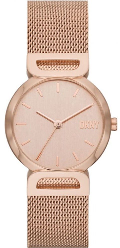 DKNY NY6625 Downtown D Rose Gold Stainless Steel Bracelet - Κοσμηματοπωλείο Goldy