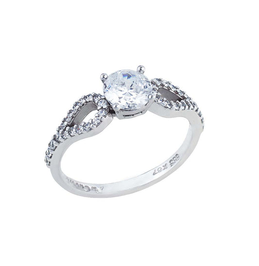 FaCad'oro DKT-000522W White Gold Single Stone 14ct