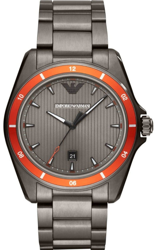 Emporio Armani AR11178 Sigma Grey Stainless Steel Watch - Κοσμηματοπωλείο Goldy