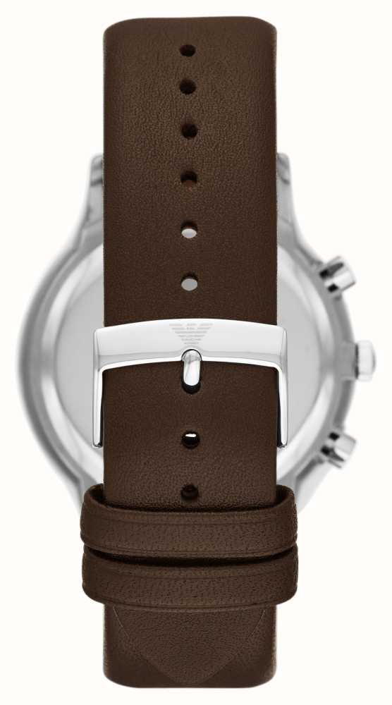 AR11490 – Κοσμηματοπωλείο | Goldy Armani Emporio Leather Strap Renato Goldy.gr Brown