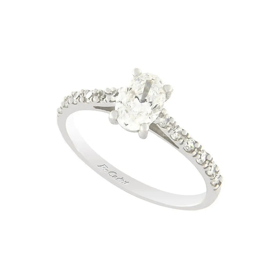 FaCad'oro RI-000727W Λευκόχρυσο Μονόπετρο 14ct με Ζιργκόν - Κοσμηματοπωλείο Goldy