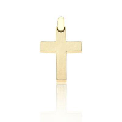 Facad’oro STA648 Χρυσός Βαπτιστικός Σταυρός 14ct - Κοσμηματοπωλείο Goldy