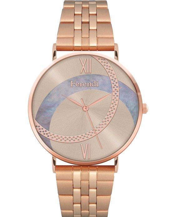 Ferendi 1838M-204 Thoi Rose Gold Alloy Bracelet - Κοσμηματοπωλείο Goldy