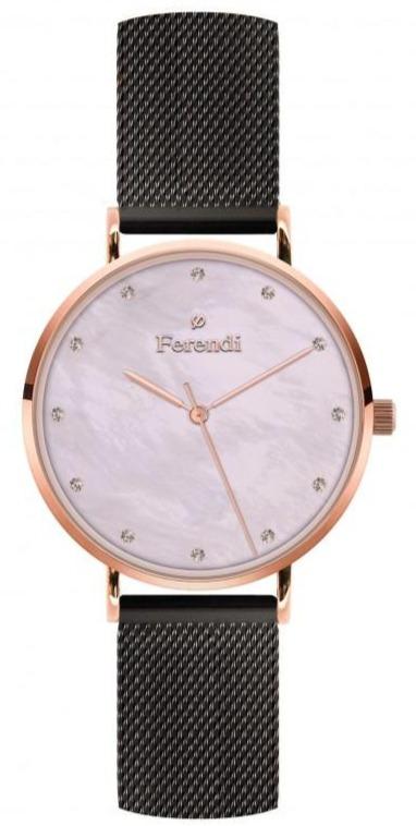 Ferendi 3620-124 Pink Sea Black Stainless Steel Bracelet - Κοσμηματοπωλείο Goldy