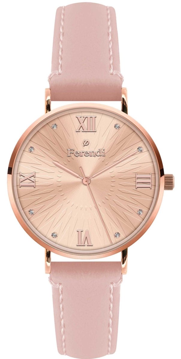 Ferendi 3620-15 Harmony Pink Leather Strap - Κοσμηματοπωλείο Goldy