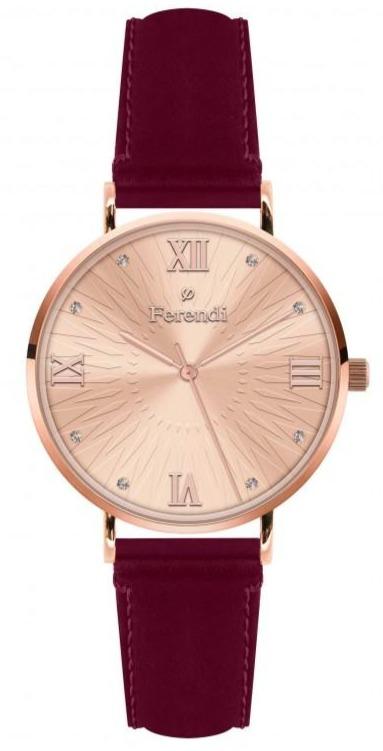 Ferendi 3620-19 Harmony Red Leather Strap - Κοσμηματοπωλείο Goldy