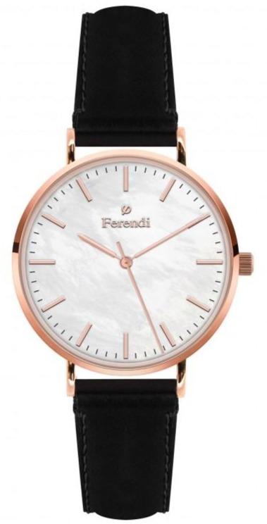 Ferendi 3620-31 Lover Black Leather Strap - Κοσμηματοπωλείο Goldy