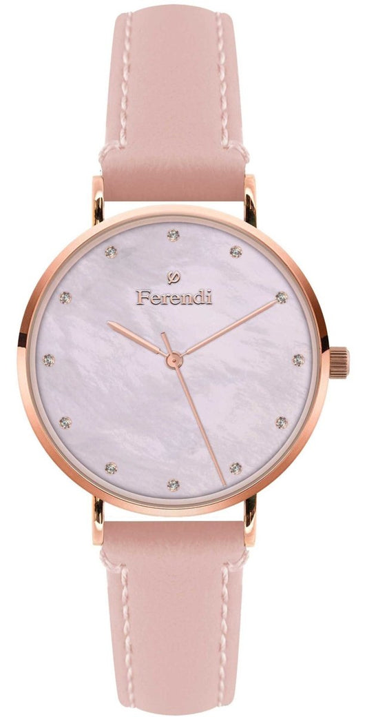 Ferendi 3620-45 Pink Sea Pink Leather Strap - Κοσμηματοπωλείο Goldy