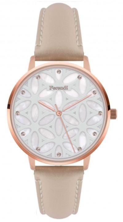 Ferendi 3820R-53 Chrysalis Beige Leather Strap - Κοσμηματοπωλείο Goldy