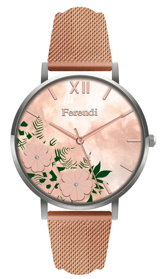 Ferendi 4036S-105 Antheia Rose Gold Stainless Steel Bracelet - Κοσμηματοπωλείο Goldy