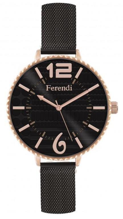 Ferendi 7460R-121 Inaly Black Stainless Steel Bracelet - Κοσμηματοπωλείο Goldy