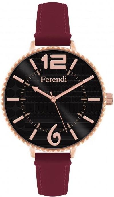 Ferendi 7460R-19 Inaly Bordeaux Leather Strap - Κοσμηματοπωλείο Goldy