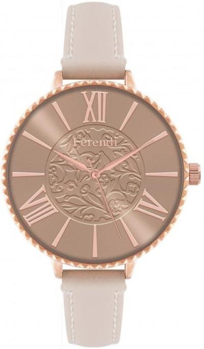 Ferendi 7460R-33 Latin Poetry Beige Leather Strap - Κοσμηματοπωλείο Goldy