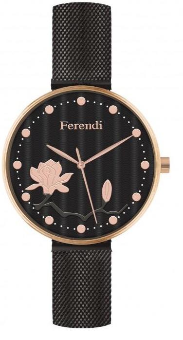 Ferendi 8945-121 Ornament Black Stainless Steel Bracelet - Κοσμηματοπωλείο Goldy