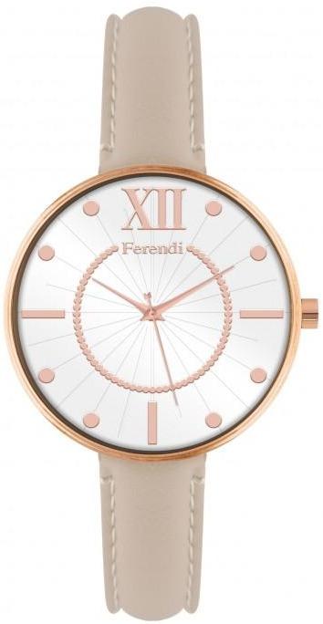 Ferendi 8945-33 Bang Up Beige Leather Strap - Κοσμηματοπωλείο Goldy