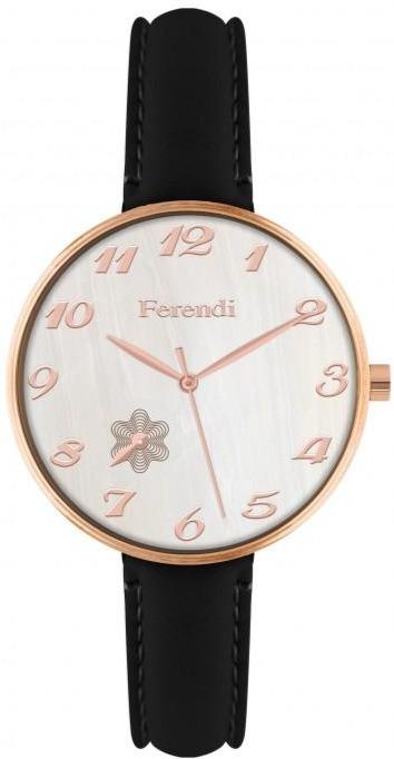 Ferendi 8945-51 Lasting Beauty Black Leather Strap - Κοσμηματοπωλείο Goldy