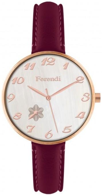 Ferendi 8945-59 Lasting Beauty Red Leather Strap - Κοσμηματοπωλείο Goldy