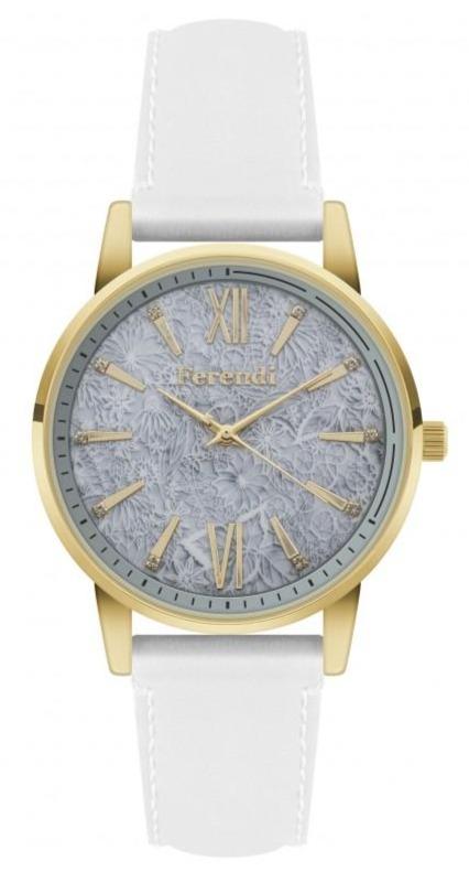 Ferendi FE8448G-92 Vertigo White Leather Strap - Κοσμηματοπωλείο Goldy