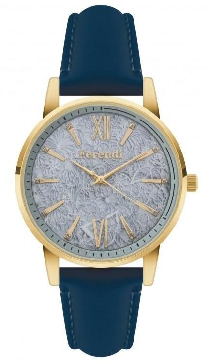 Ferendi FE8448G-94 Vertigo Blue Leather Strap - Κοσμηματοπωλείο Goldy