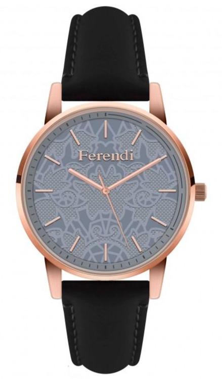 Ferendi FE8448R-71 Storm Black Leather Strap - Κοσμηματοπωλείο Goldy