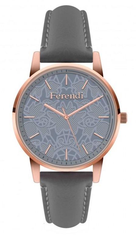 Ferendi FE8448R-76 Storm Grey Leather Strap - Κοσμηματοπωλείο Goldy