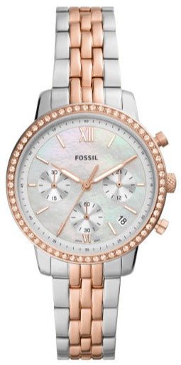 FOSSIL ES5279 Neutra Chronograph Two-Tone Stainless Steel Bracelet - Κοσμηματοπωλείο Goldy