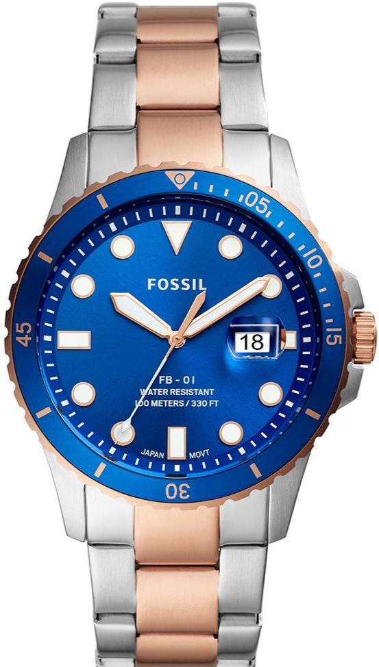FOSSIL FS5654 FB-01 Two Tone Stainless Steel Bracelet - Κοσμηματοπωλείο Goldy