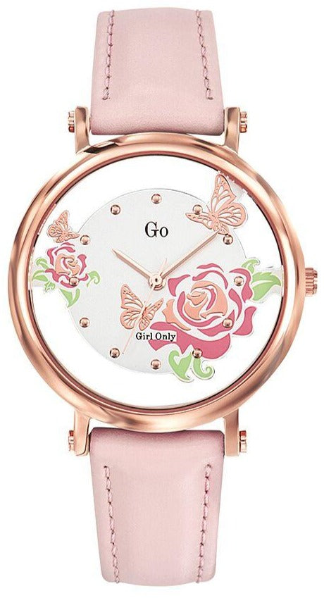 GO Girl Only 699104 Pink Leather Strap - Κοσμηματοπωλείο Goldy