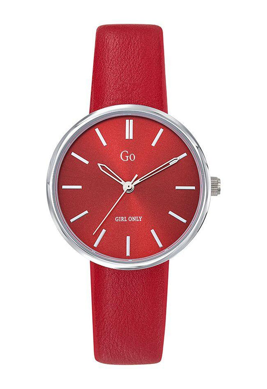 GO Girl Only 699315 Red Leather Strap - Κοσμηματοπωλείο Goldy