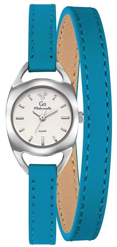 GO Girl Only 699393 Blue Leather Strap - Κοσμηματοπωλείο Goldy