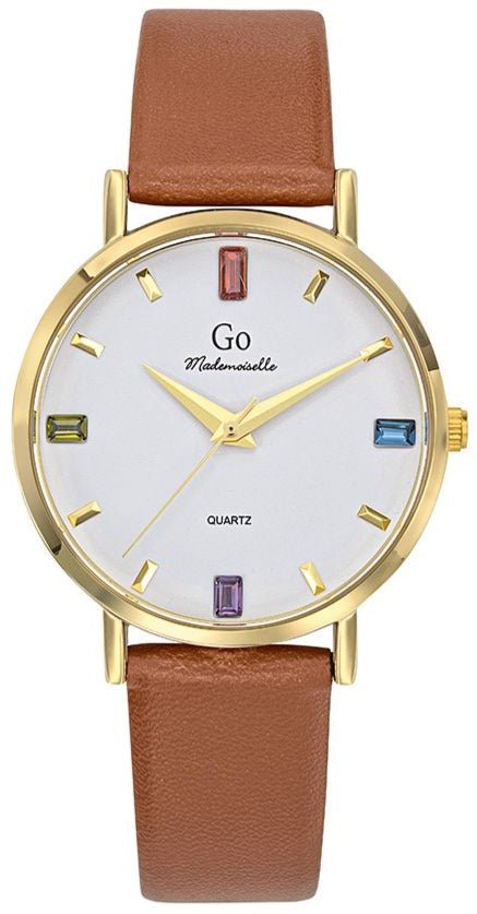 GO Girl Only 699422 Brown Leather Strap - Κοσμηματοπωλείο Goldy