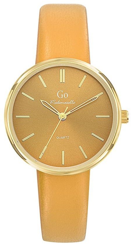 GO Girl Only 699446 Orange Leather Strap - Κοσμηματοπωλείο Goldy
