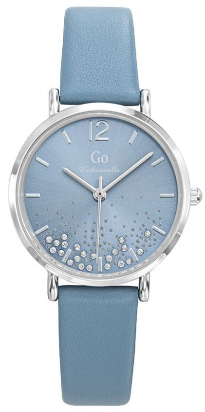 GO Girl Only 699457 Light Blue Leather Strap - Κοσμηματοπωλείο Goldy