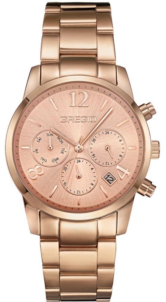 Gregio GR290030 Linn Rose Gold Stainless Steel Bracelet - Κοσμηματοπωλείο Goldy