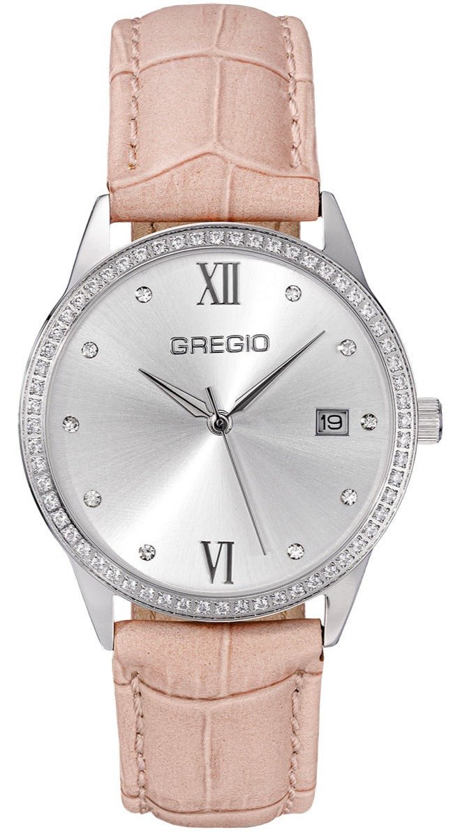 Gregio GR320010 Elise Beige Leather Strap - Κοσμηματοπωλείο Goldy