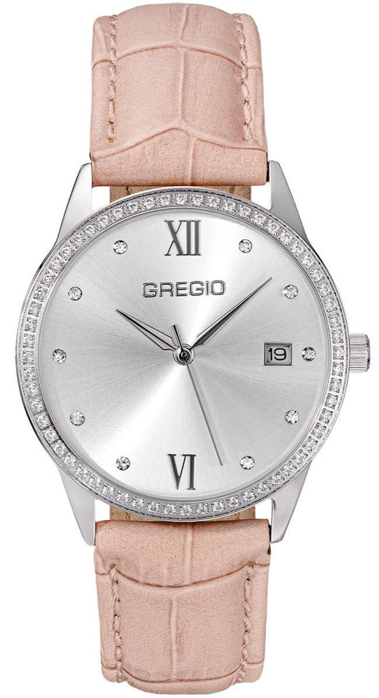 Gregio GR320010 Elise Beige Leather Strap - Κοσμηματοπωλείο Goldy