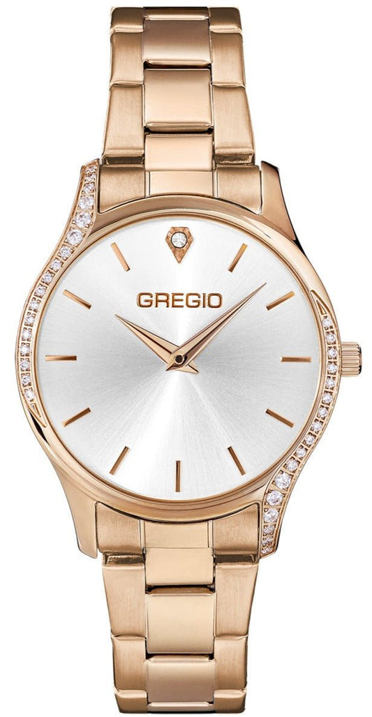 Gregio GR330030 Jolie Rose Gold Stainless Steel Bracelet - Κοσμηματοπωλείο Goldy