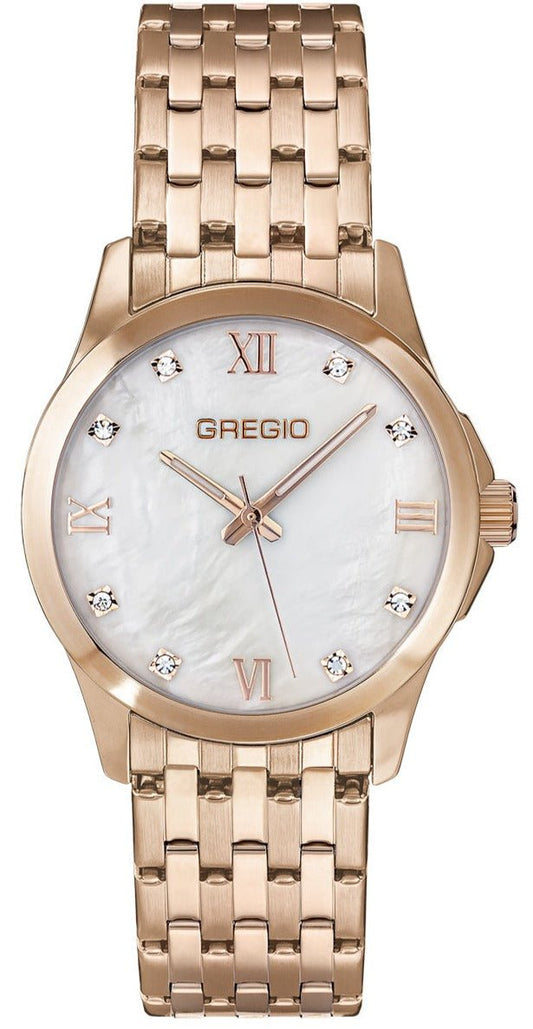 Gregio GR350030 Noel Rose Gold Stainless Steel Bracelet - Κοσμηματοπωλείο Goldy