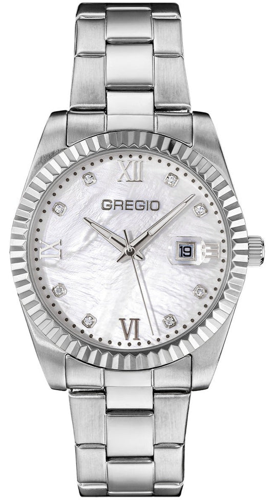 Gregio GR360010 Mallory Silver Stainless Steel Bracelet - Κοσμηματοπωλείο Goldy