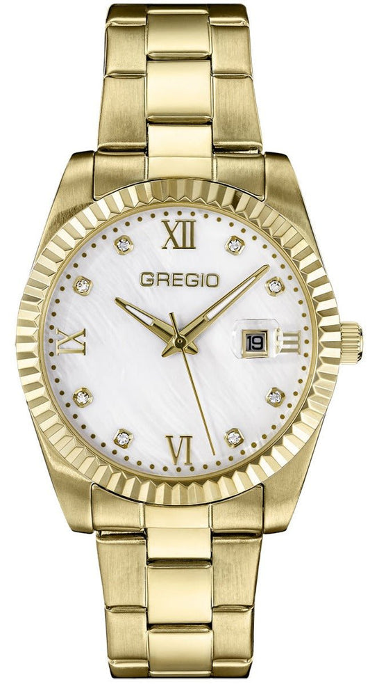 Gregio GR360020 Mallory Gold Stainless Steel Bracelet - Κοσμηματοπωλείο Goldy