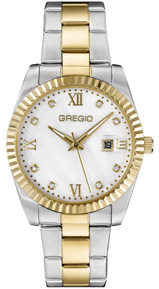 Gregio GR360040 Mallory Two Tone Stainless Steel Bracelet - Κοσμηματοπωλείο Goldy