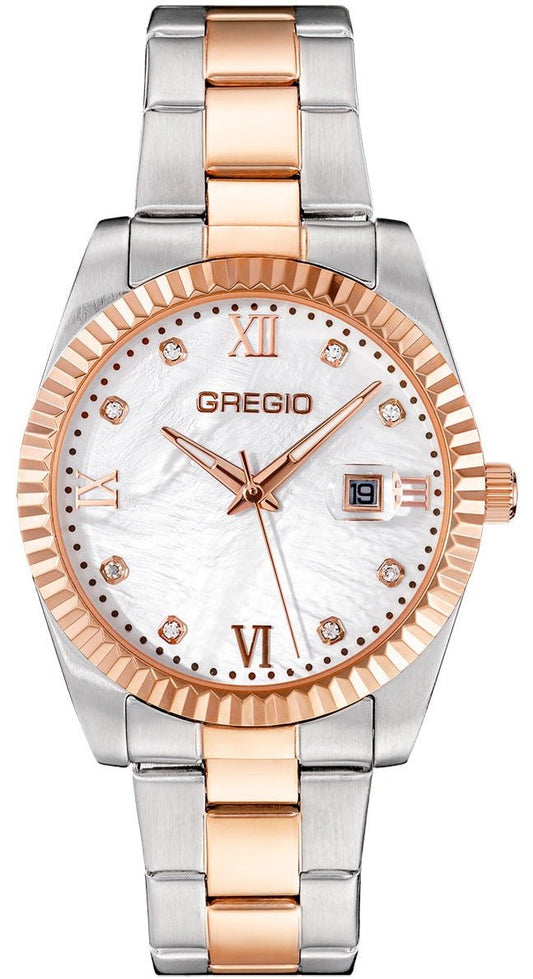 Gregio GR360050 Mallory Two Tone Stainless Steel Bracelet - Κοσμηματοπωλείο Goldy