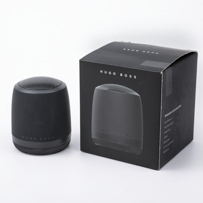 HUGO BOSS HAE007A Gear Matrix Black Bluetooth Speaker - Κοσμηματοπωλείο Goldy