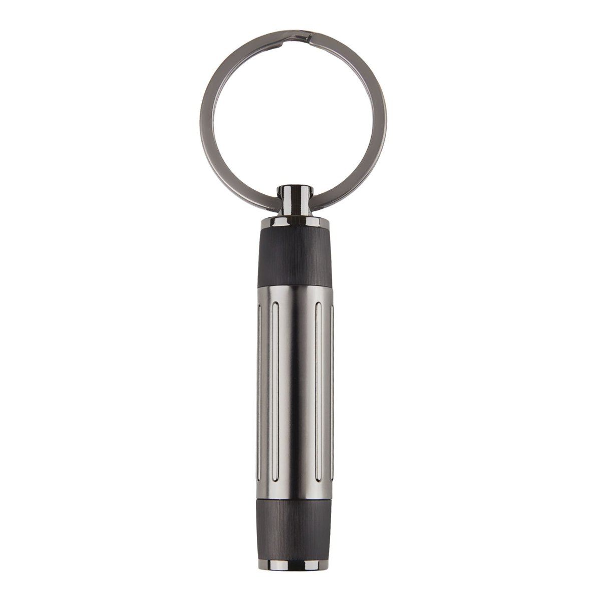 HUGO BOSS HAK306A Μπρελόκ Gear Ribs Black Key Ring - Κοσμηματοπωλείο Goldy